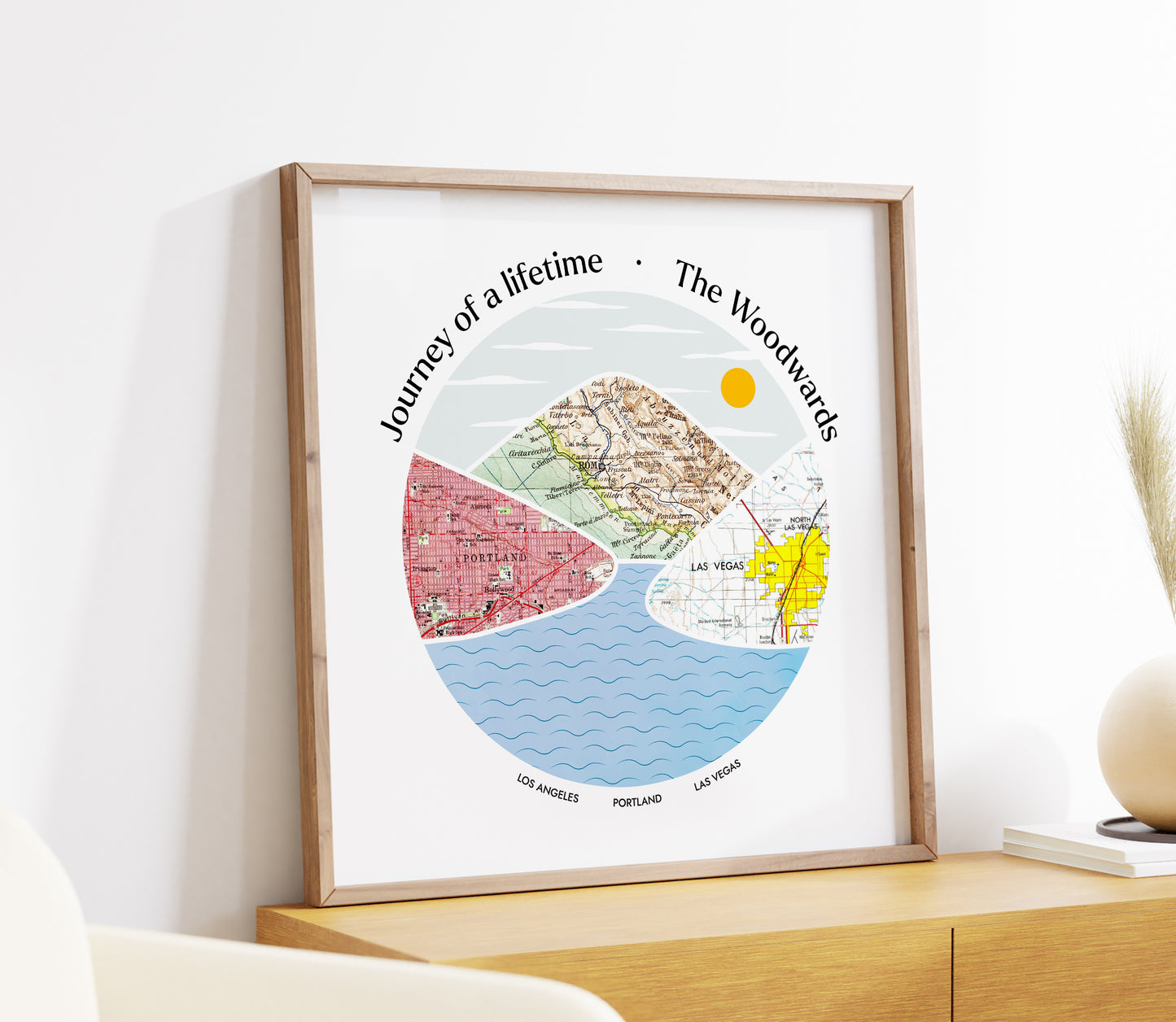 Journey River Map Print